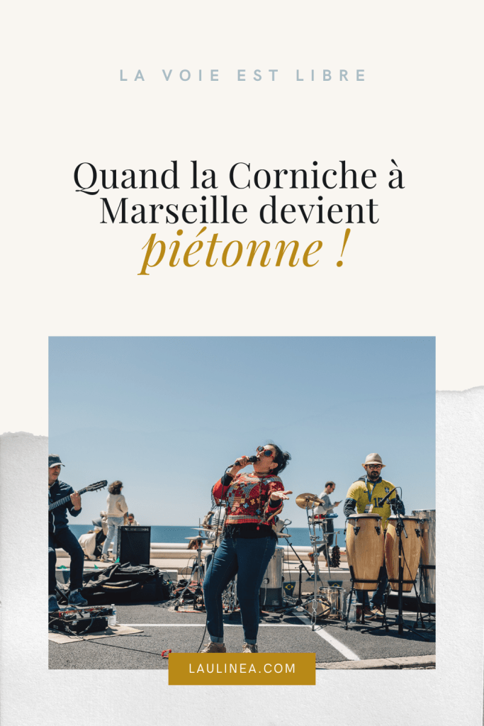 reportage photo sur la Corniche de marseille lors de l'évènement "La Voie est libre". Optimisé pour une épingle pinterest : quand la Corniche de Marseille devient piétonne