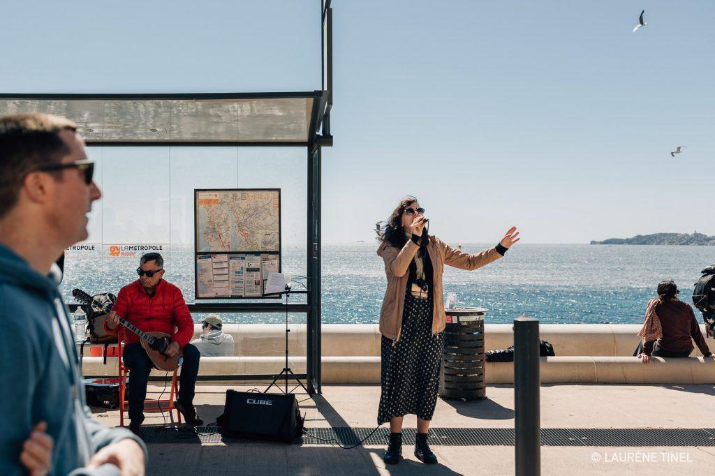 reportage photo sur la Corniche de marseille lors de l'évènement "La Voie est libre"