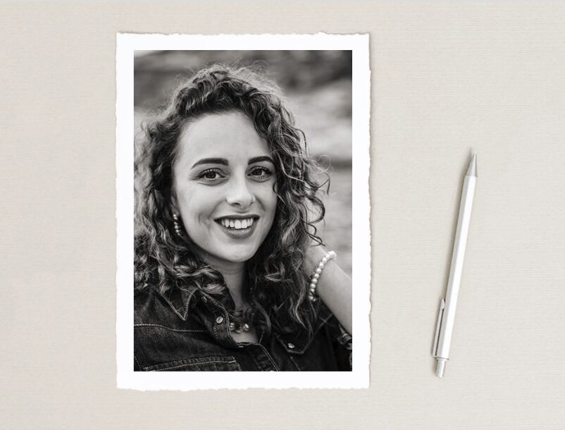 tirage photo portrait en noir et blanc
