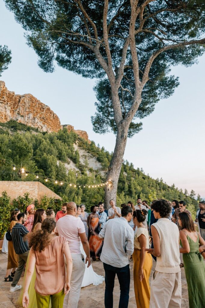 Cocktail de mariage au Domaine de Canaille à Cassis