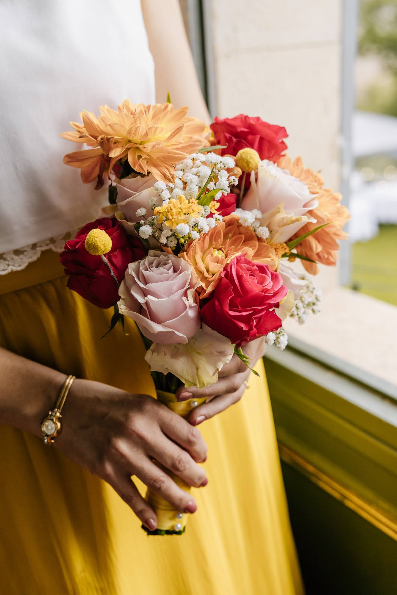 Bouquet de mariée coloré – mariage en Provence