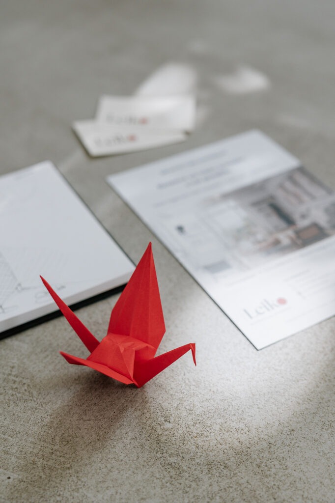 Détail d'univers Japandi photographié pour une séance de personal branding